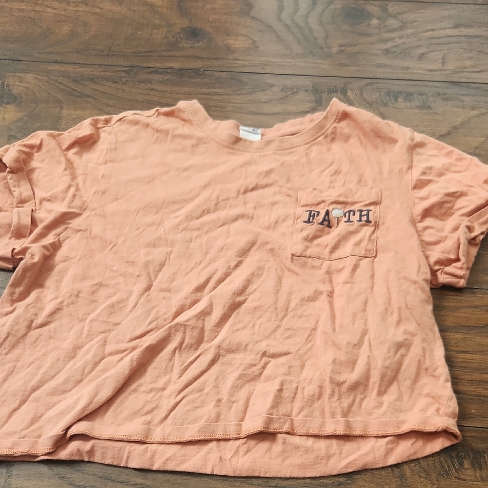 Kids Peach Faith Shirt